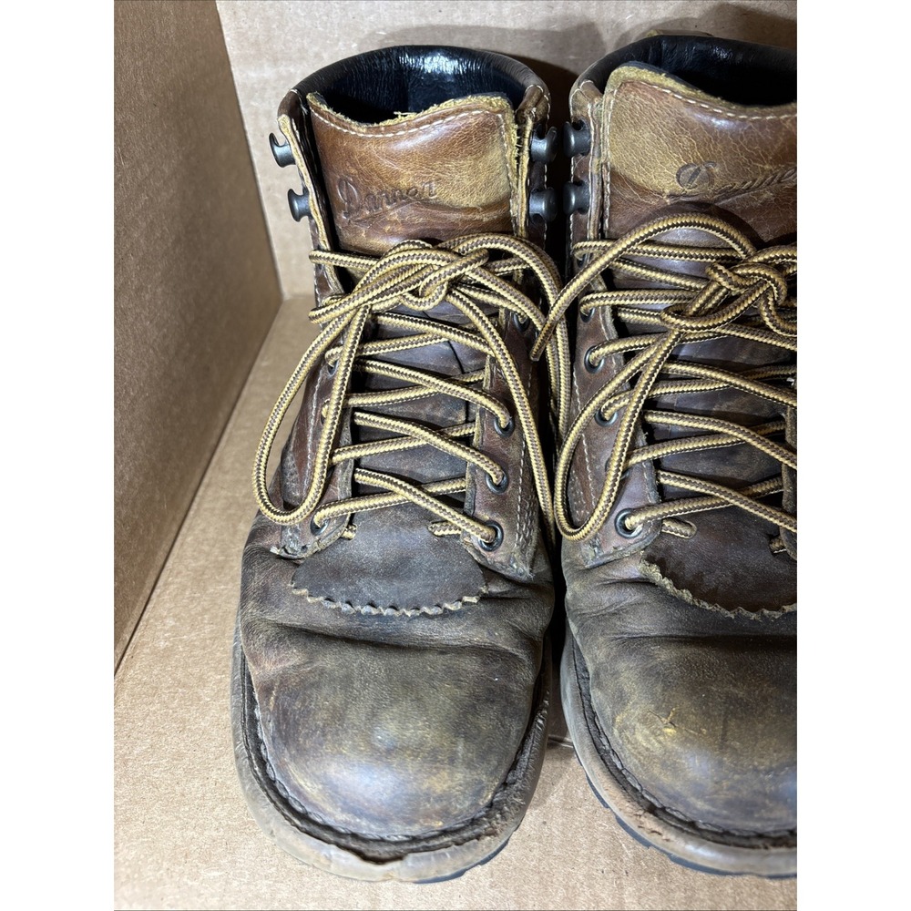 Danner Logger 917 Wood Thrush Boots Women's 7‎ Leather Vibram Sole Blem - Picture 3 of 10